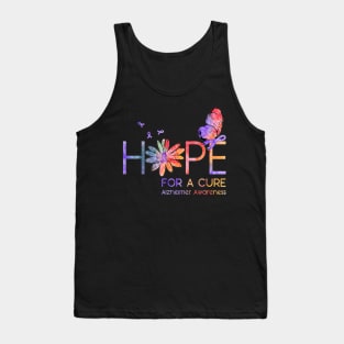 Hope For A Cure Alzheimer Awareness Flower Tank Top